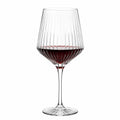 Calice da vino 550 ml in vetro trasparente 9 x 23 cm a stelo scanalato